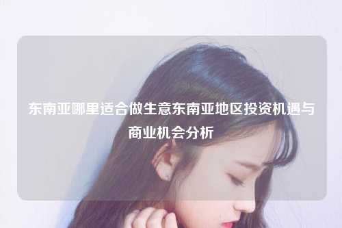 东南亚哪里适合做生意东南亚地区投资机遇与商业机会分析