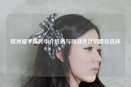 欧洲留学移民中介机遇与挑战并存的路径选择