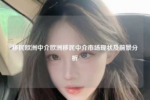 移民欧洲中介欧洲移民中介市场现状及前景分析